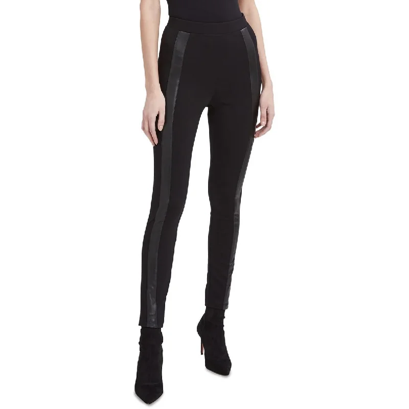 Womens Faux Leather High Waist Leggings