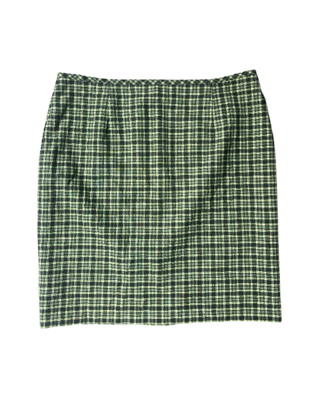 Vintage check mini skirt