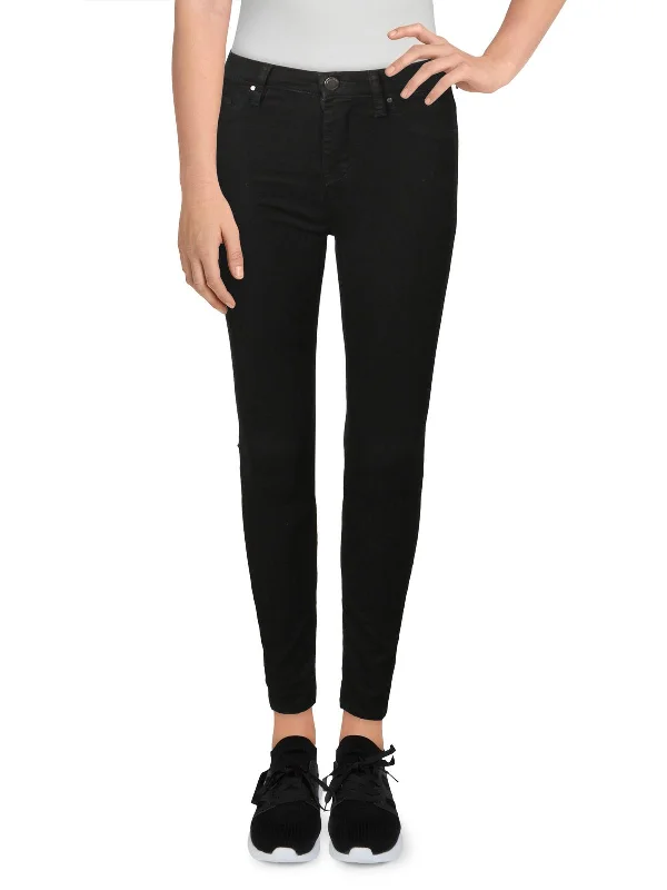 Womens High Rise Ankle Skinny Jeans