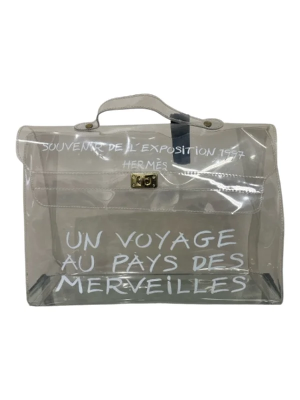 Hermes Clear Gold Hardware One Handle Bag