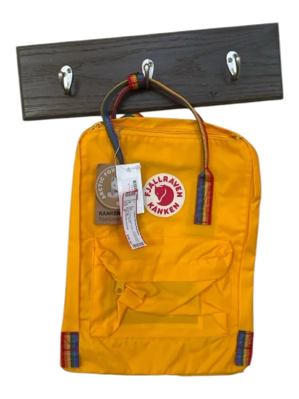 FJALLRAVEN KANKEN Yellow & Multi Nylon Front Pocket Backpack Bag