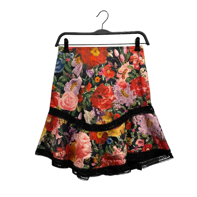 alice+olivia/Skirt/0/Floral Pattern/Cotton/MLT/