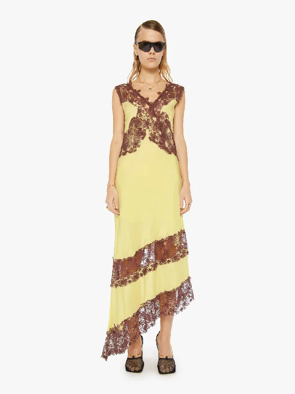 Maria Cher Lex Midi Dress - Yellow