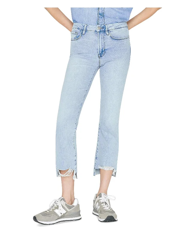 Womens Released Hem Denim Bootcut Jeans