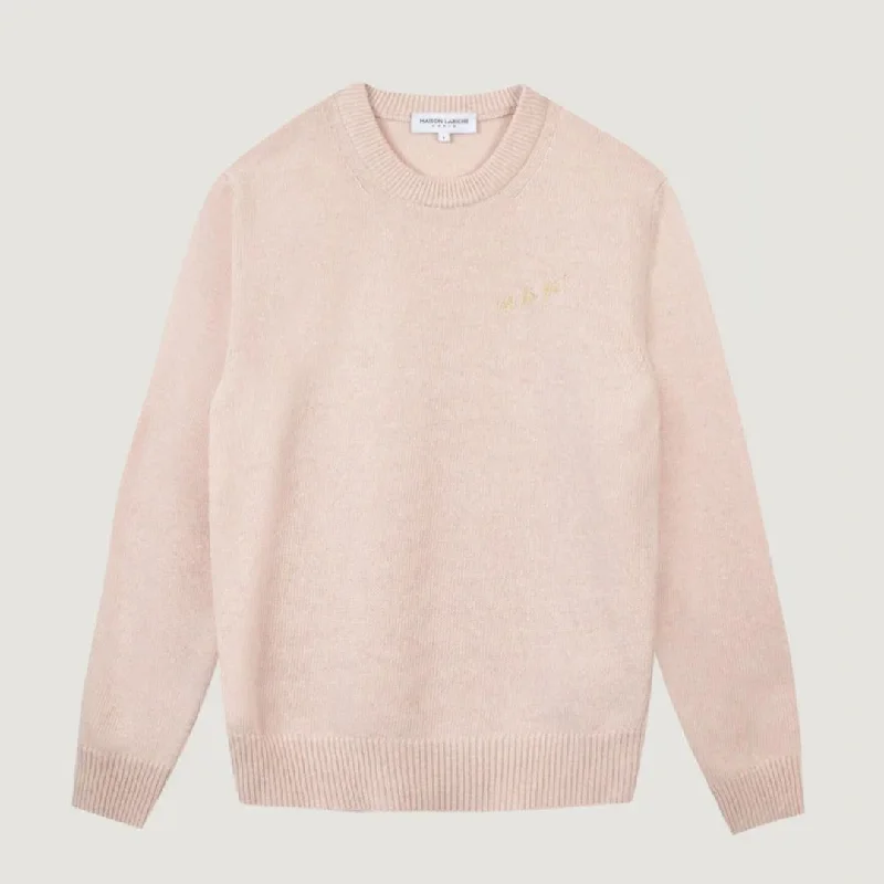 "Oh La La" Choiseul Recycled Wool Sweater (English Pink)