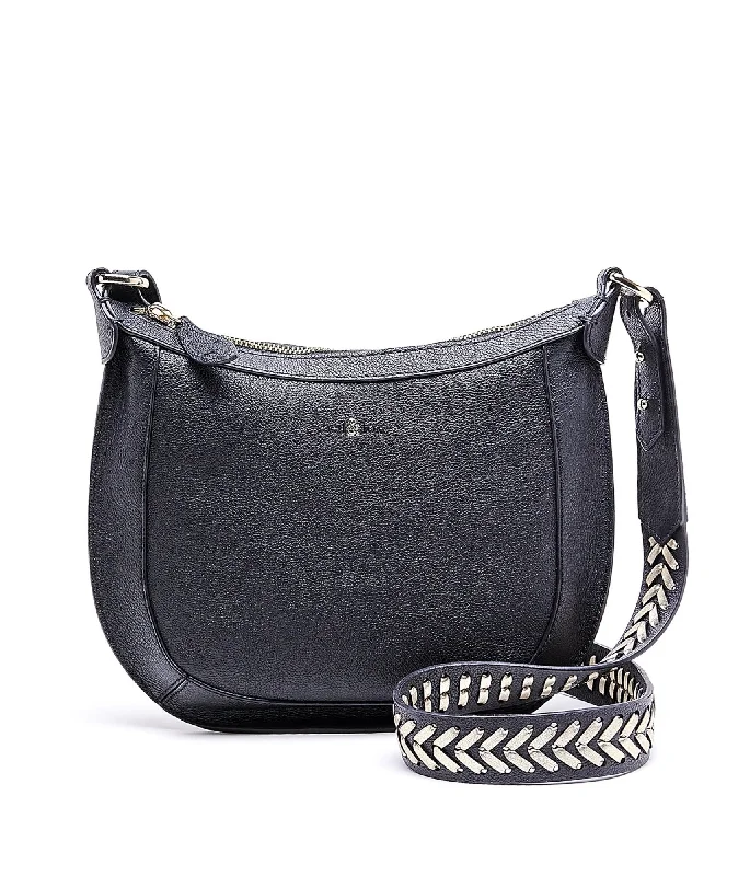 AISLA Woven Strap Crossbody - Black