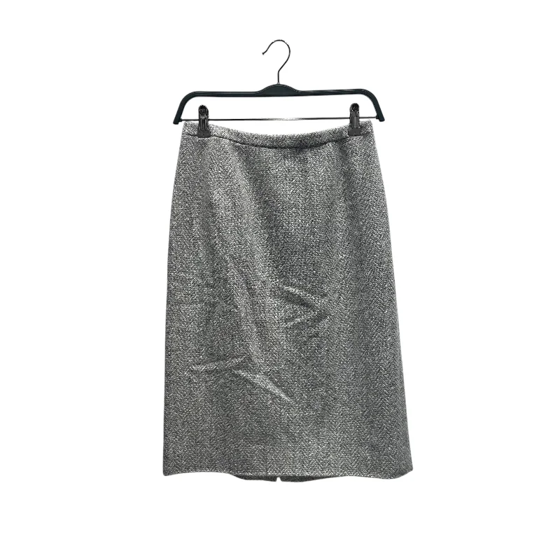 BURBERRY LONDON/Skirt/40/Gray/Wool/