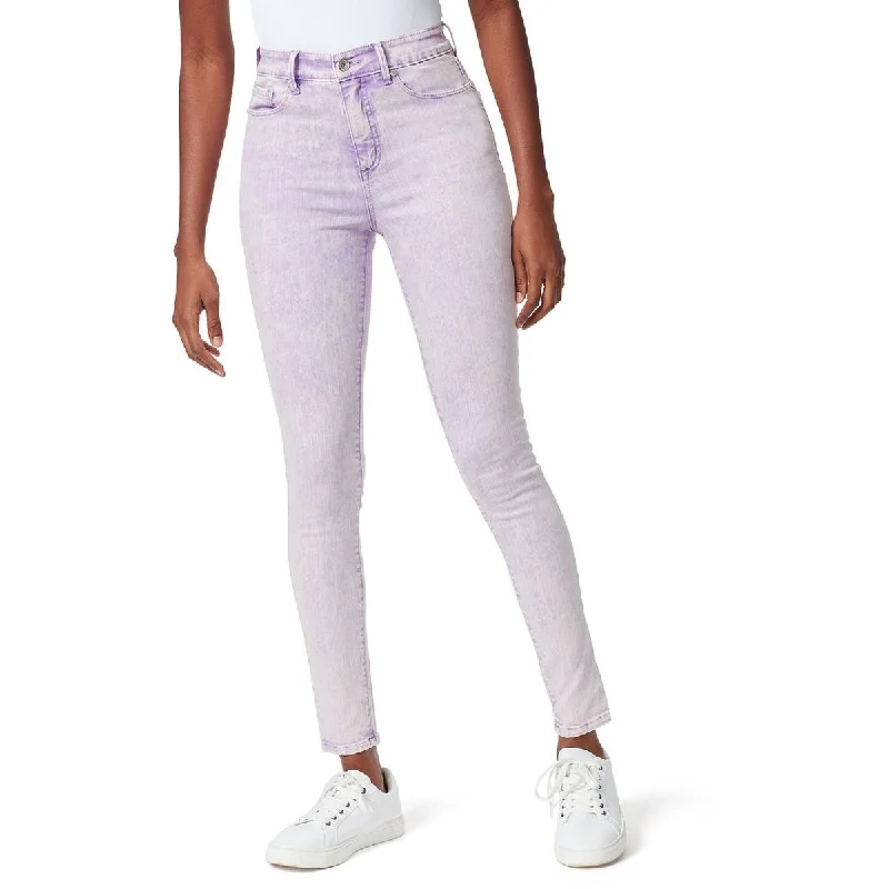 Womens Denim Faded Skinny Jeans