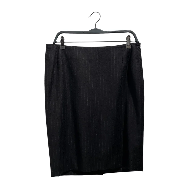 YVES SAINT LAURENT/Long Skirt/42/Wool/BLK/