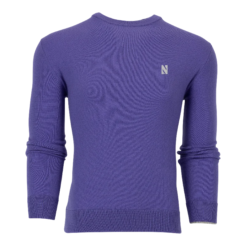 Northwestern Tomahawk Cashmere Crewneck Sweater