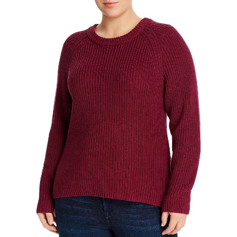 Aqua Curve Womens Plus Jane Cotton Shaker Knit Sweater