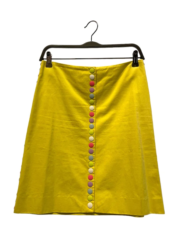 MOSCHINO/Long Skirt/6/Cotton/YEL/pastel buttons