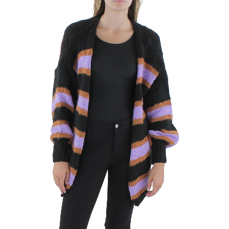 OWN IT. Womens Open Stitch Open Front Cardigan Sweater