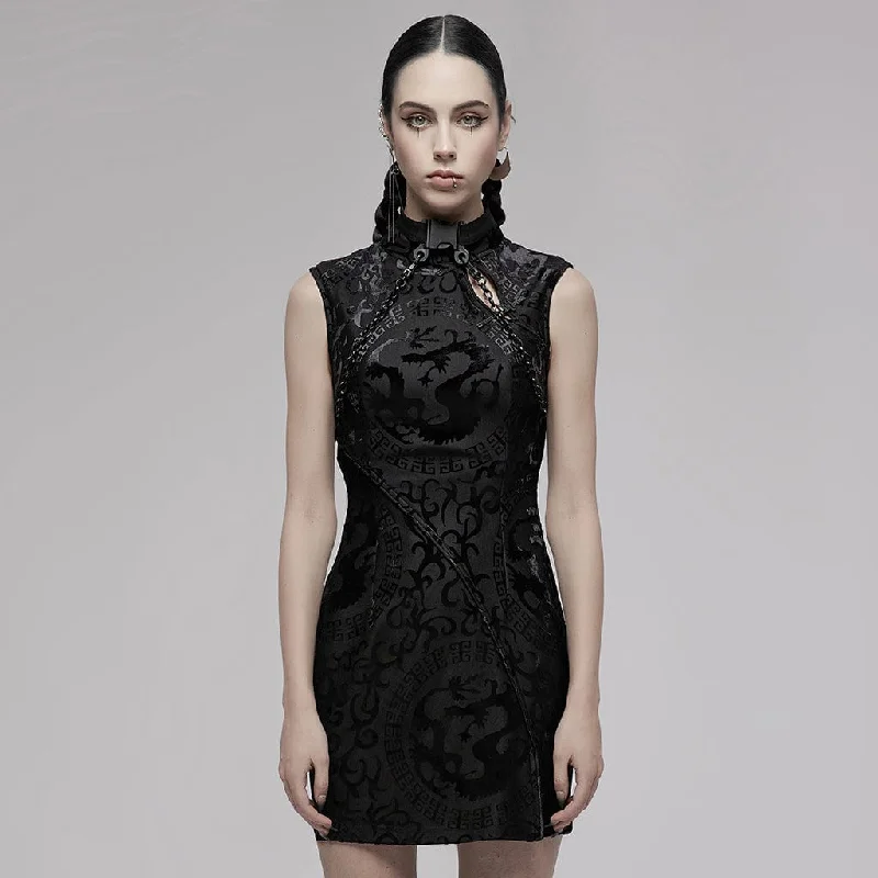 Women's Gothic Chinese Cheongsam Dress