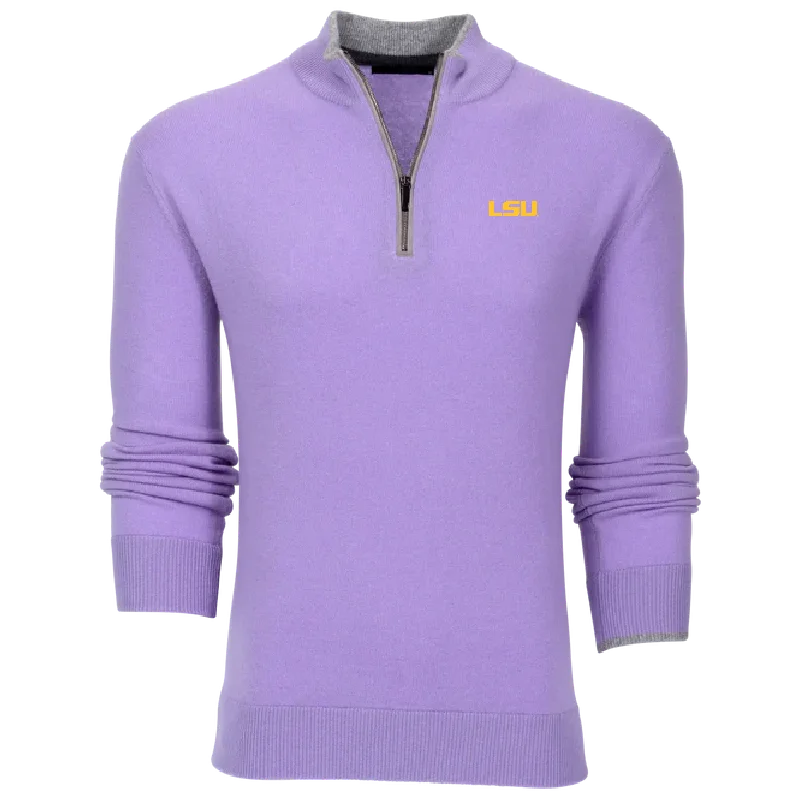 LSU Sebonack Quarter-Zip Sweater