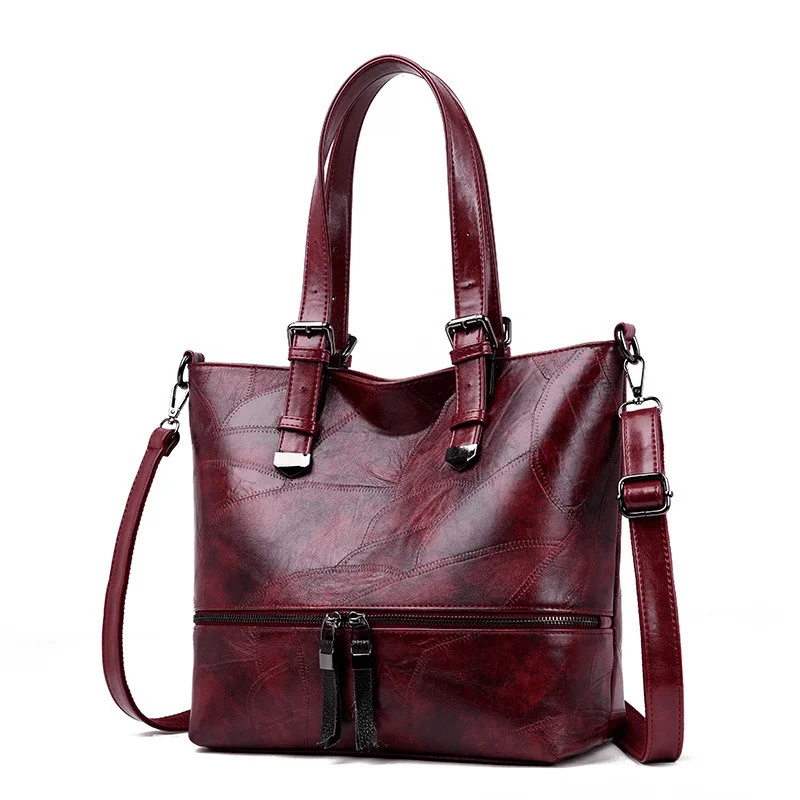 Women Elegant Vintage Large Capacity Handbag Shoulder Bag