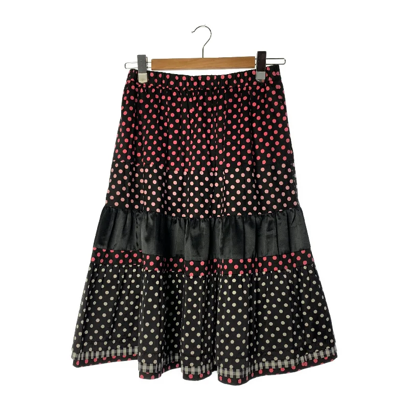 COMME des GARCONS GIRL/Skirt/XS/BLK/Cotton/Polka dot