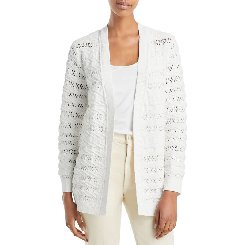 Kobi Halperin Womens Martina Cut-Out Cotton Cardigan Sweater