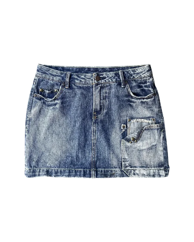 Vintage Y2K Denim Mini Skirt