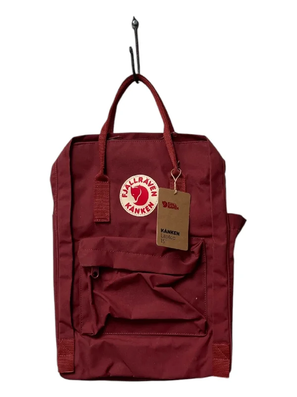 FJALLRAVEN KANKEN Beet Canvas Backpack Top Handles Front Pocket Square Bag