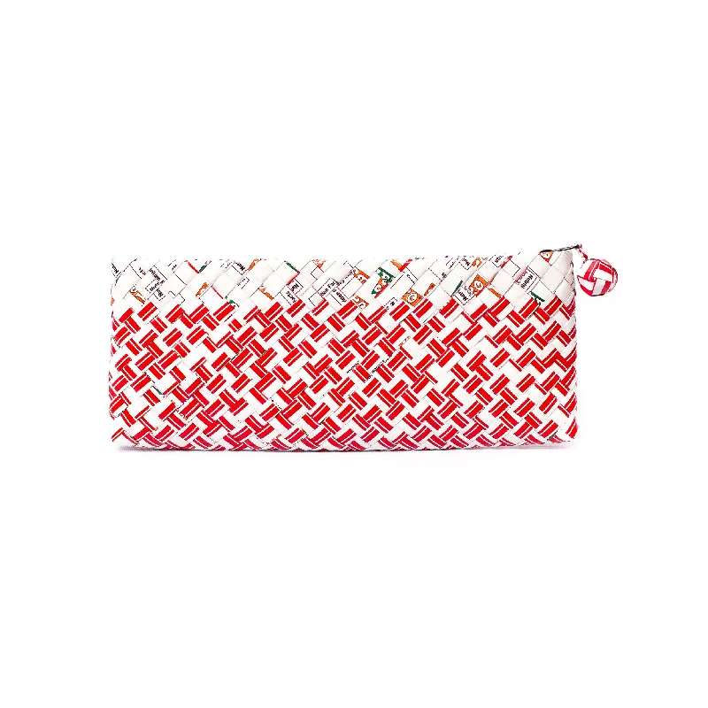 Limited Edition - Red Woven Bar Clutch