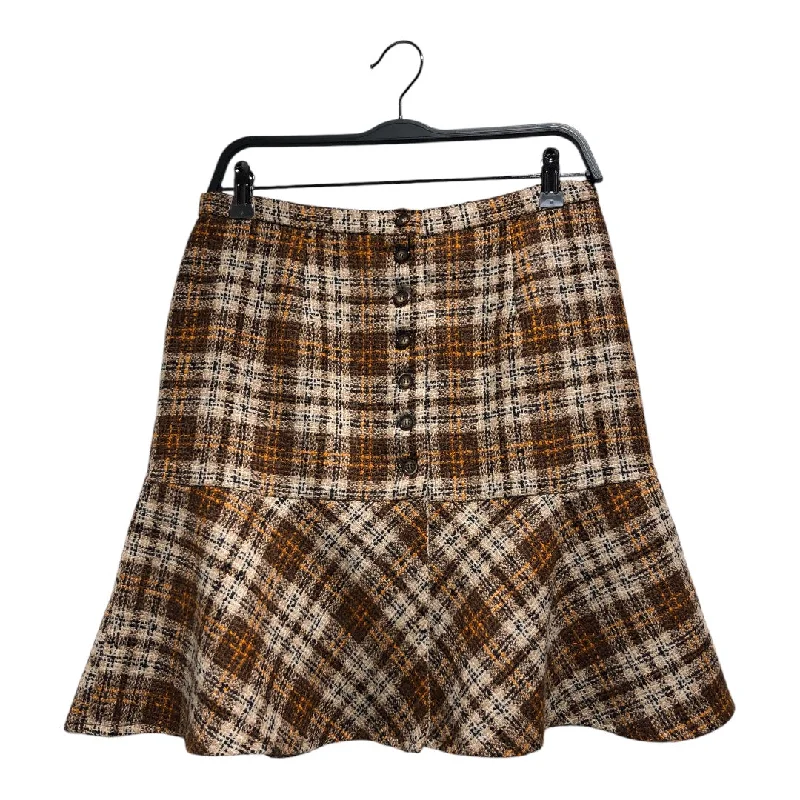 KENZO/Skirt/12/Plaid/Wool/BRW/