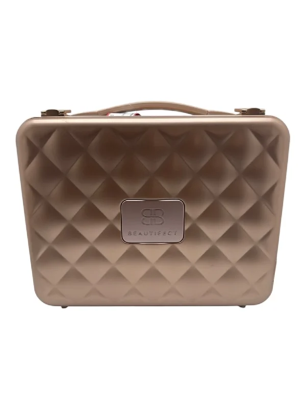 Beautifect Box Blush Pink Metal Diamond Quilted Top Handle Bag