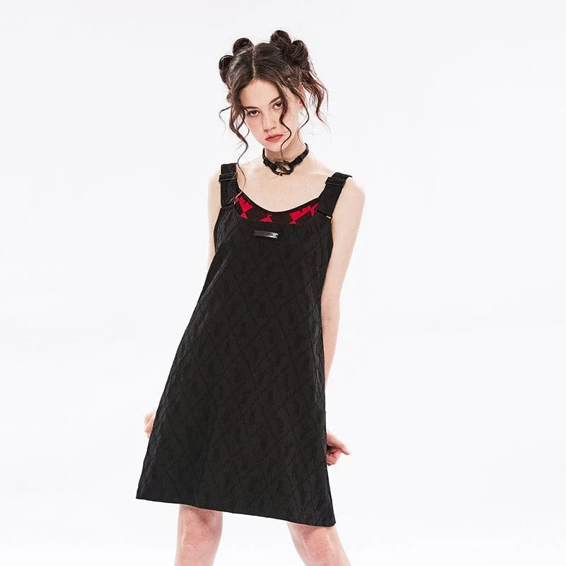 Women's Lolita Straight Suspender Dress