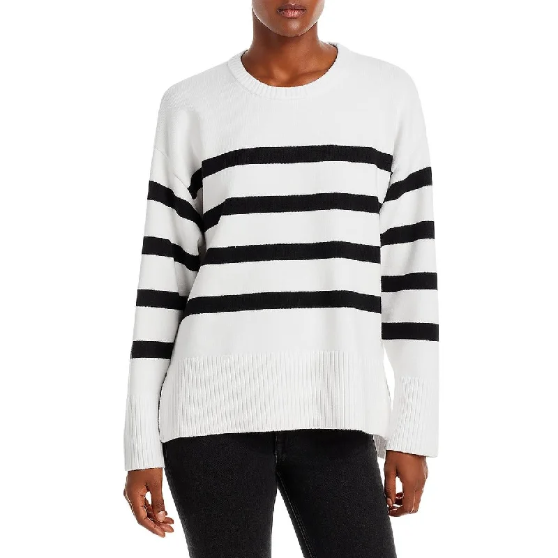 Sundays Womens Valery Striped Knit Crewneck Sweater