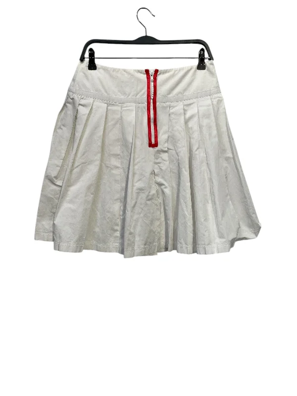 DOLCE&GABBANA/Skirt/Polyester/WHT/Pleated/