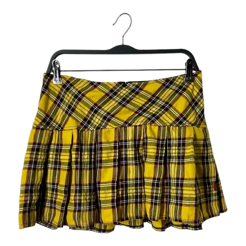 TRIPP NYC/Skirt/M/Plaid/Cotton/YEL/PLAID SKIRT