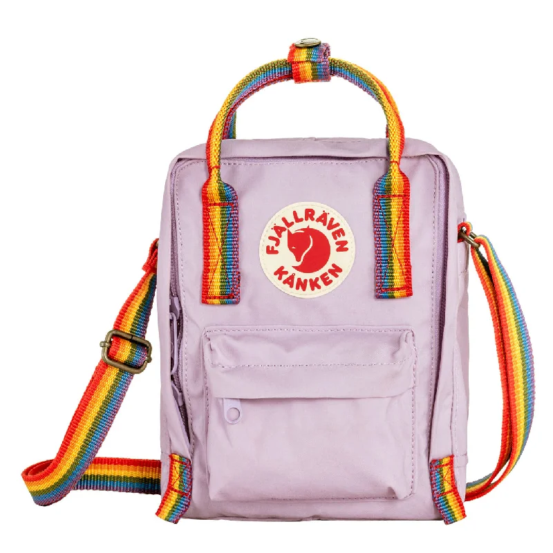 Fjallraven Kanken Rainbow Sling Pastel Lavender-Rainbow