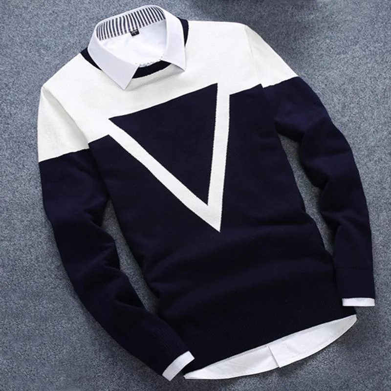 Men's Keep Warm Autumn Winter Fashion 3 Color Casual Cotton Sweater