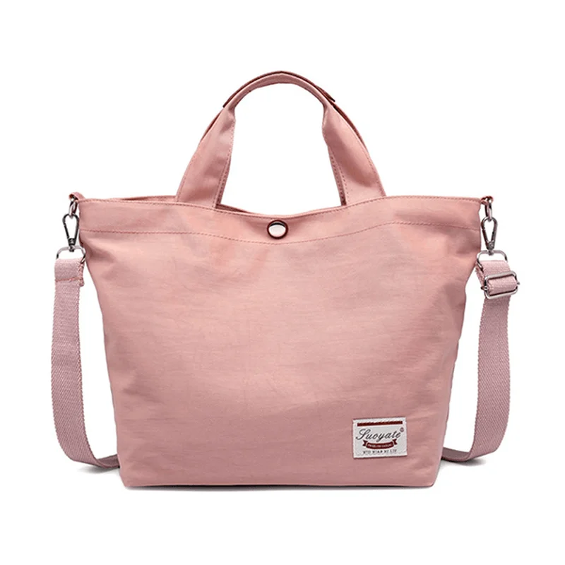 Women Canvas Tote Bag Solid Handbag