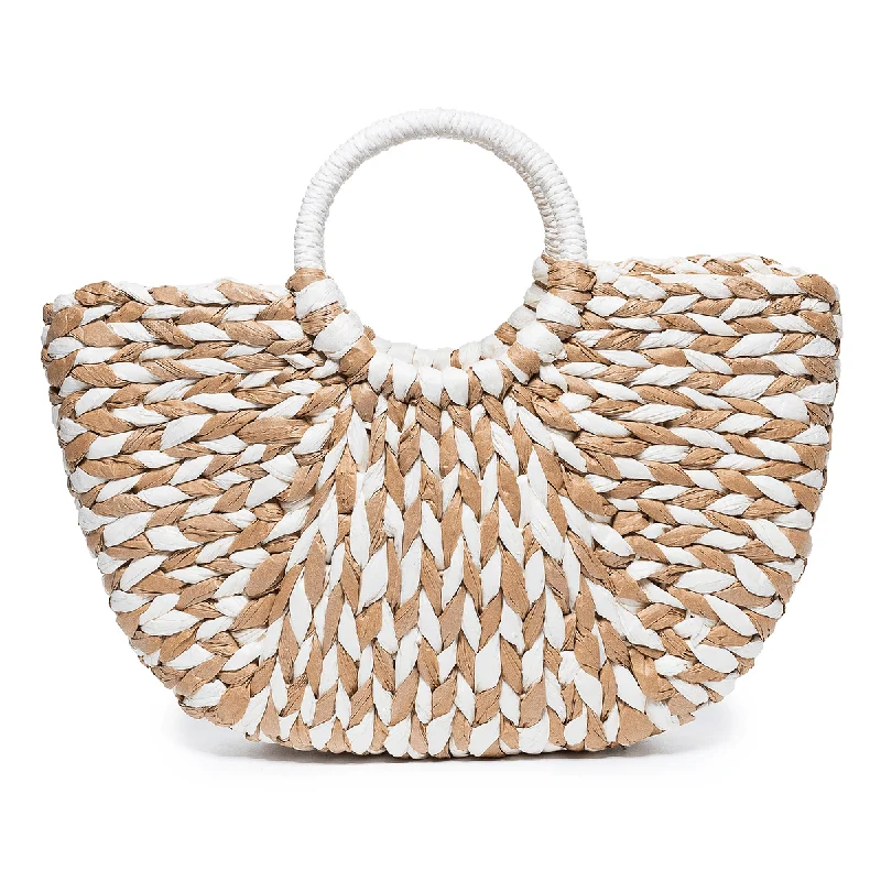 Women Summer Straw Bag Handbag Outdoor Casual Bag Handle Satchel