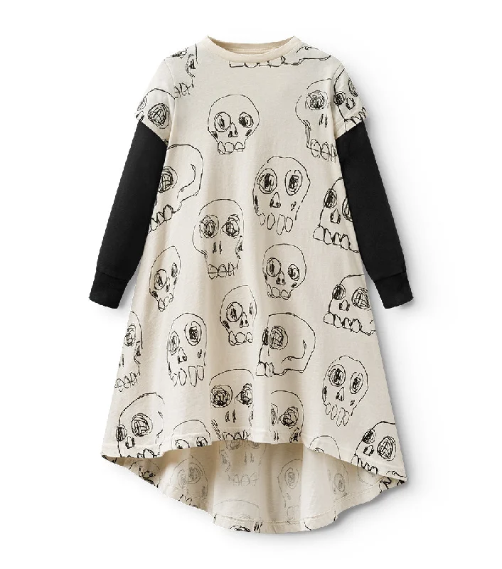 scribbled skulls 360 dress