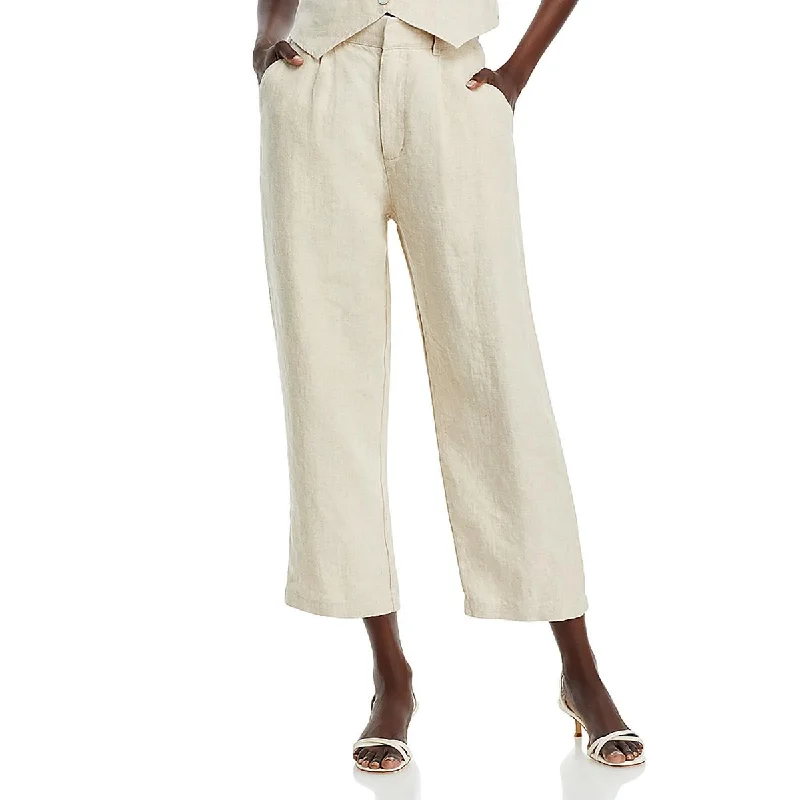 Womens Relaxed Pleated Trouser Pants