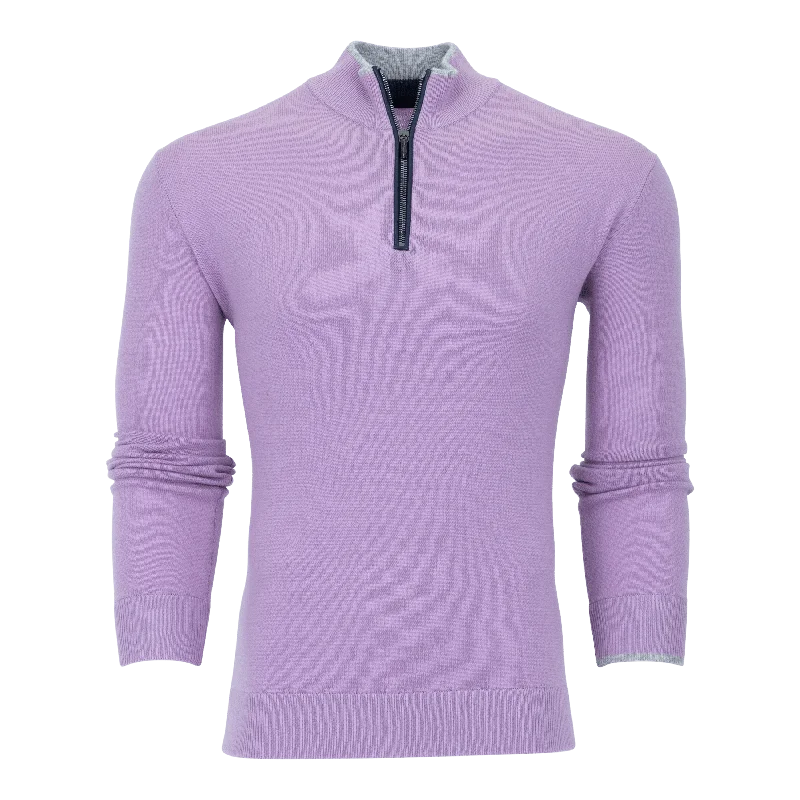 Sebonack Quarter-Zip Sweater (Willowherb)