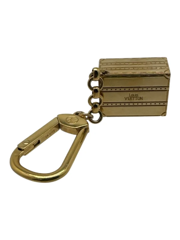 Louis Vuitton Gold Charm Key Holder Keychain