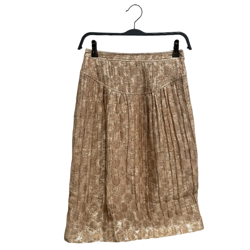 BURBERRY/Skirt/S/Polyester/GLD/