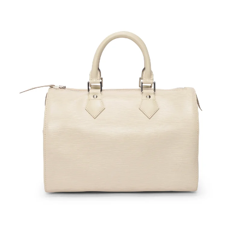 Louis Vuitton White Epi Leather Speedy 30