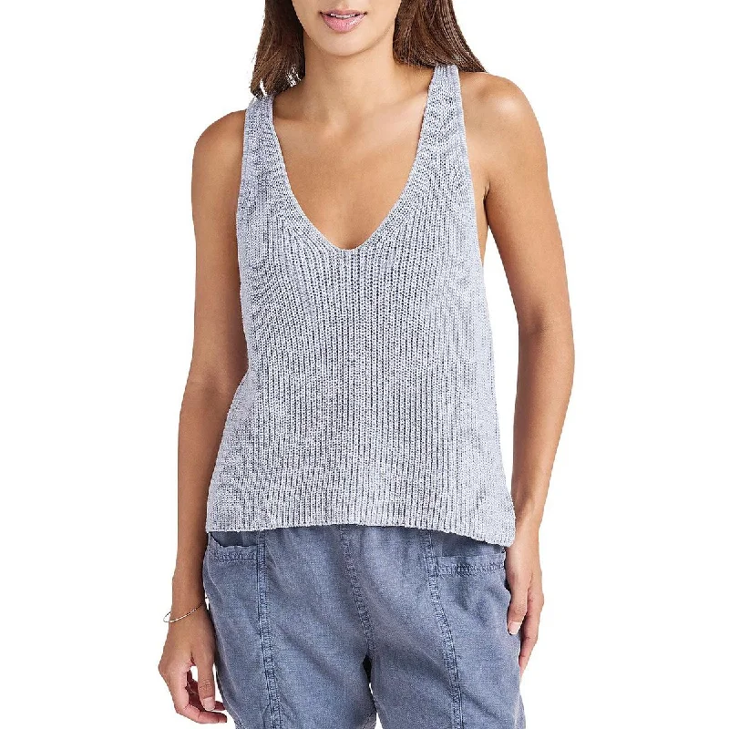 Splendid Womens Deirdre Knit V-Neck Tank Top Sweater