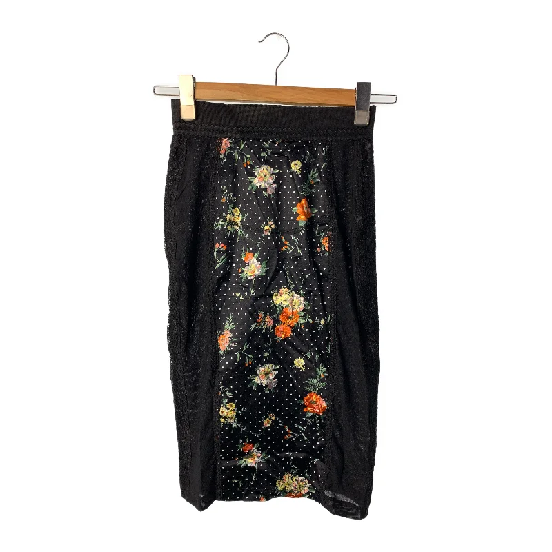 DOLCE&GABBANA/Skirt/26/Multicolor/Nylon/Floral Pattern/