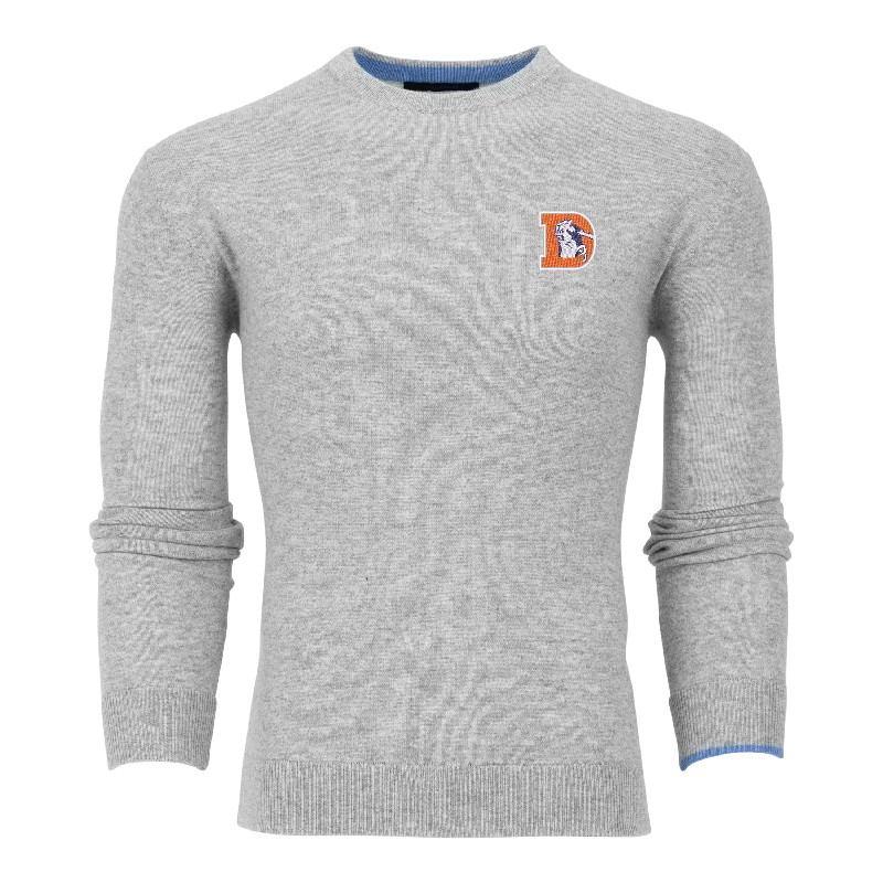 Denver Broncos Tomahawk Cashmere Crewneck Sweater