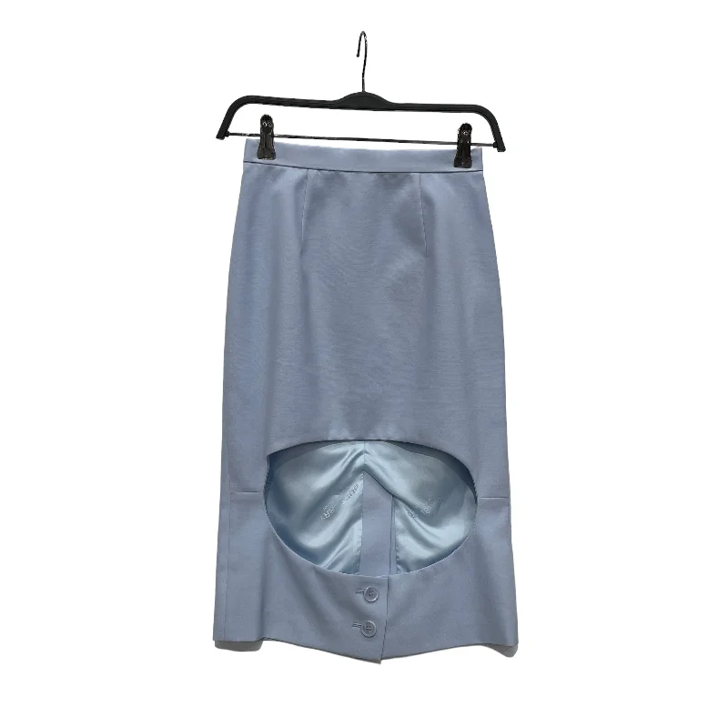 BURBERRY/Skirt/0/Polyester/BLU/BABY BLUE CUTOUT SKIRT