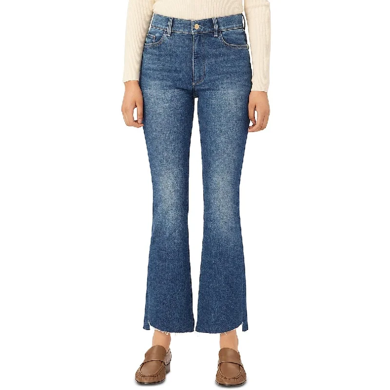 Womens High Rise Denim Bootcut Jeans